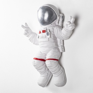 Διακοσμητικό Τοίχου Yak-001 Astronaut, Λευκό, 35x47x10 cm - Img 8