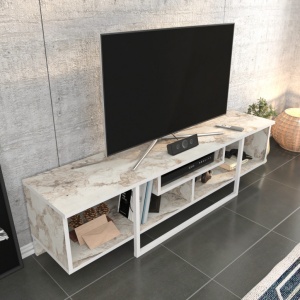 Έπιπλο TV Asal 150 - Λευκό, Ephesus - Img 4