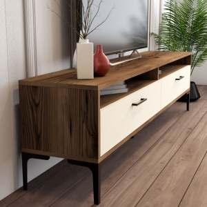 Έπιπλο TV Istanbul-Walnut, Κρεμ - Img 4