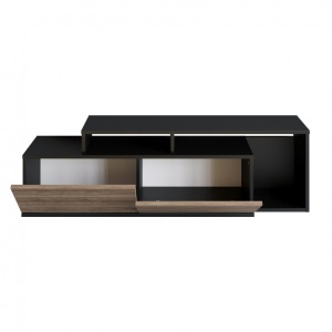 Έπιπλο TV Nexera-Μαύρο, Walnut - Img 4