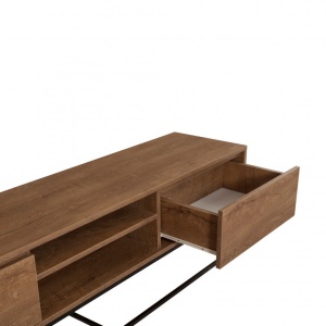 Έπιπλο TV Rodez 180 Walnut-Μαύρο - Img 5