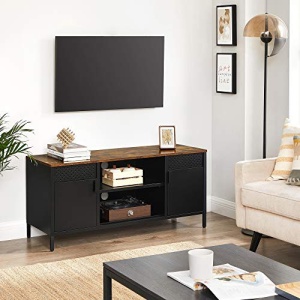 Έπιπλο TV, Songmics, Μαύρο, 120x40x55 cm