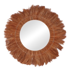 Καθρέφτης Seire Boho Pako World Natural 50x50x8 cm