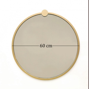 Καθρέφτης GoldMetalÇerçeveYuvarlakAynaA708 Gold - Img 9