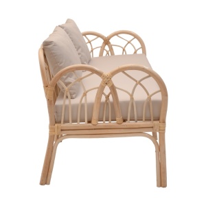 Καναπές κήπου 2 θέσεων Ytrone Boho Pako World Natural 166x61.5x71 cm - Img 3