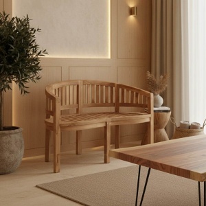Καναπές 2 θέσεων Coren Pako World Natural 130x61x87 cm