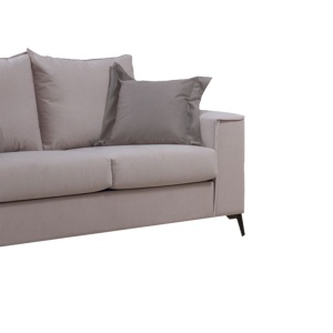 Καναπές Verona 2 θέσεων κρεμ - mocha μαξιλάρια 173x93x100 cm - Img 3
