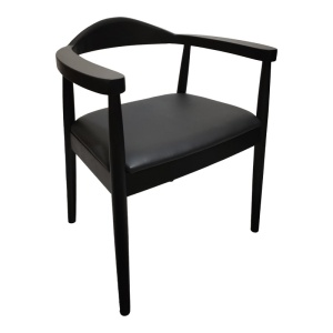 Καρέκλα με μπράτσα Joube Μαύρο 59x48x73 cm