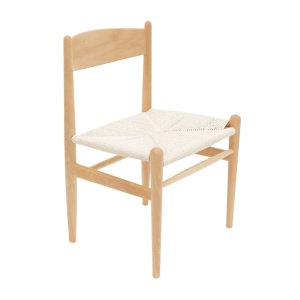 Καρέκλα Conan από ξύλο οξιάς με sezut από sfoara φυσικό 52x46x78 cm