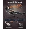 Καρέκλα gaming Songmics Μαύρο 66.5x71x(119-128.5)cm - Img 5