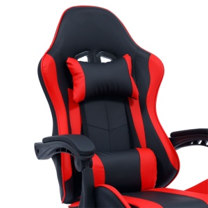 Καρέκλα gaming William τεχνητό δέρμα μαύρο - κόκκινο - Img 5