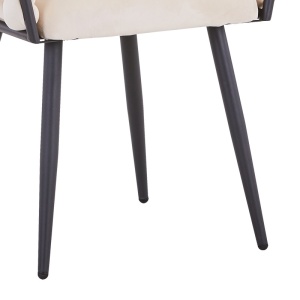 Καρέκλα Vivian βελούδο μπεζ πόδια metalice negre 61x55x80 cm - Img 6