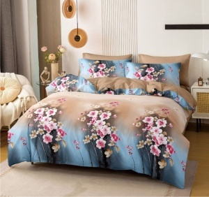 Κλινοσκεπάσματα με Λάστιχο 180x200 Sakura (Σατέν Βαμβάκι)