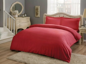 Κλινοσκεπάσματα Basic Κόκκινο (Σατέν Deluxe)