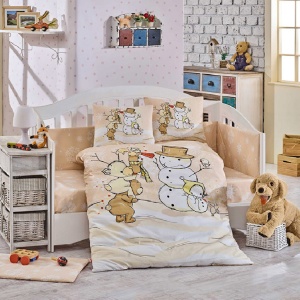Κλινοσκεπάσματα Bebe Snowball Beige (Βαμβάκι Poplin)