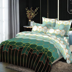 Κλινοσκεπάσματα Geometric Green 6 Τεμάχια (Finet)