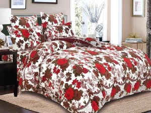 Κλινοσκεπάσματα με Λάστιχο 180x200 cm, Rose Ribbon 6 Τεμάχια (Cocolino)