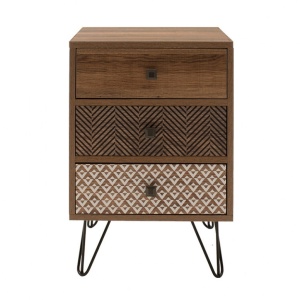 Κομοδίνο Boho Walnut 40x40x59 cm - Img 4