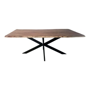 Κονσόλα Miles Boho, Pako World, μασίφ ξύλο ακακίας, πάχος 3.7 cm, Φυσικό, 200x100x76 cm - Img 2