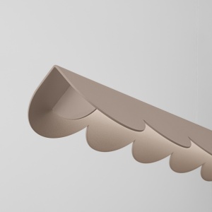 Κρεμαστό φωτιστικό LED Biscuit, Taupe, 4000K, 131x13x200 cm - Img 4