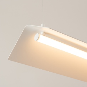 Κρεμαστό φωτιστικό LED Elva, Λευκό, 3000K, 150x27.5x200 cm - Img 4