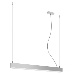 Κρεμαστό φωτιστικό LED Pinne, Γκρι, 4000K, 67x6x150 cm