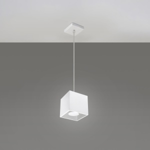 Κρεμαστό φωτιστικό Quad, Λευκό, 10x10x110 cm - Img 2