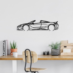Μεταλλικός πίνακας McLaren Μαύρο 70x17 cm - Img 2