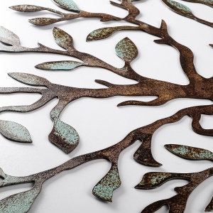 Μεταλλικός πίνακας Tree Πολύχρωμος 60x60x1.5 cm - Img 6