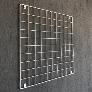 Μεταλλικό Διακοσμητικό Τοίχου WR006, Λευκό, 60x60x3 cm - Img 3