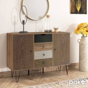 Μπουφές Boho Walnut 122x39.5x86 cm - Img 2