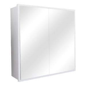 Ντουλάπι Μπάνιου Poliana με Καθρέφτη Λευκό 70x17x70cm