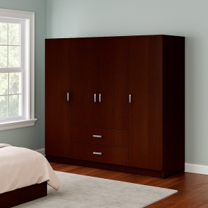 Ντουλάπα με 4 Πόρτες, Royal, Wenge, 200x58x177 cm - Img 3