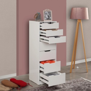 Ντουλάπα Dressing Flow Shiny Λευκό - Img 2