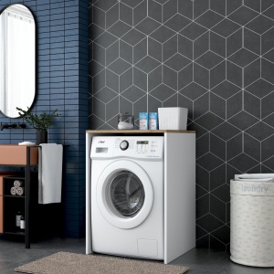 Ντουλάπι για Πλυντήριο Ρούχων KD103 Καρυδί 65x91.8x60 cm - Img 3