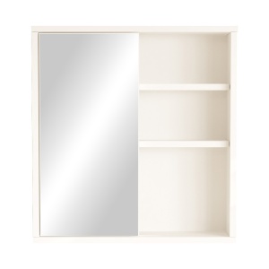 Ντουλάπι Μπάνιου με Καθρέφτη Bagno, Pako World, Λευκό, 60x14x63 cm - Img 3