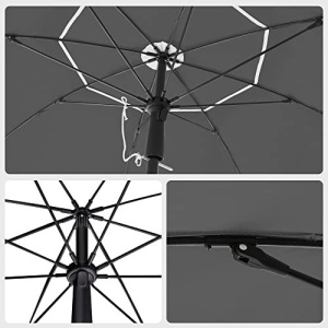 Ομπρέλα για βεράντα, Songmics, Γκρι, 200x230 cm - Img 6