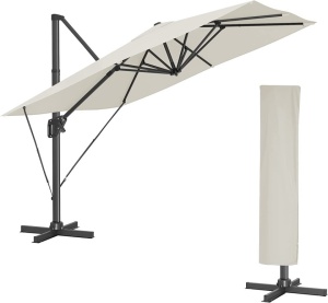 Ομπρέλα ηλίου, Songmics, 360 μοίρες, UPF 50+, Μπεζ