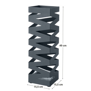 Ομπρελοθήκη Songmics Γκρι 15.5x15.5x49 cm - Img 7