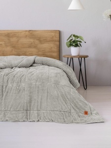 Πάπλωμα διπλό Yorgan Γκρι 195x215 cm (Μικροΐνα)
