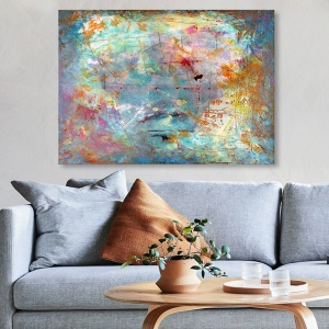 Πίνακας καμβά 629662394 Πολύχρωμο 70x100 cm