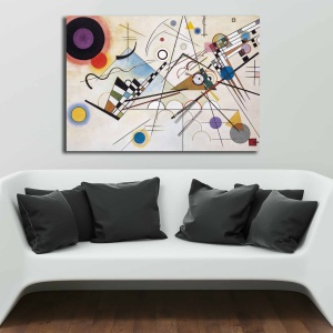 Πίνακας καμβά KANDINSKY006 Πολύχρωμο 70x100 cm