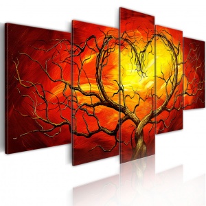 Πίνακας - Burning heart 200x100 cm