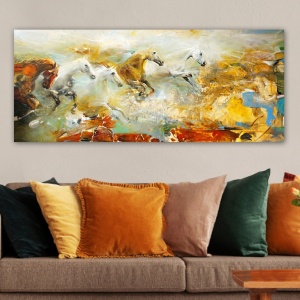Πίνακας Cascade Sky Πολύχρωμο 50x120 cm