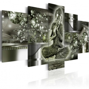 Πίνακας - Emerald Budda 100x50 cm - Img 1
