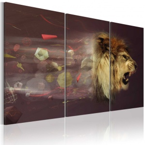 Πίνακας - lion (abstract) 90x60 cm
