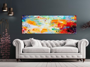 Πίνακας - Memory of Childhood (1 Part) Narrow 120x40 cm - Img 2