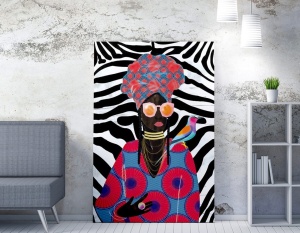 Πίνακας WY208 Πολύχρωμος 70x100x2 cm