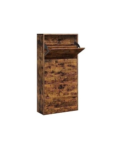 Παπουτσοθήκη, Vasagle, Rustic Καφέ, 60 x 24 x 120 cm, 3 πόρτες