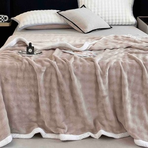 Παχιά Κουβέρτα Cocolino Bordy V4 Κρεμ 200x230 cm